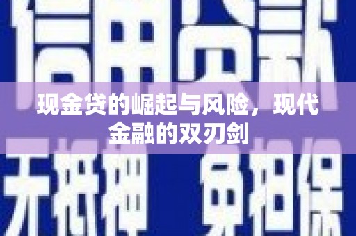 市南现金贷的崛起与风险，现代金融的双刃剑
