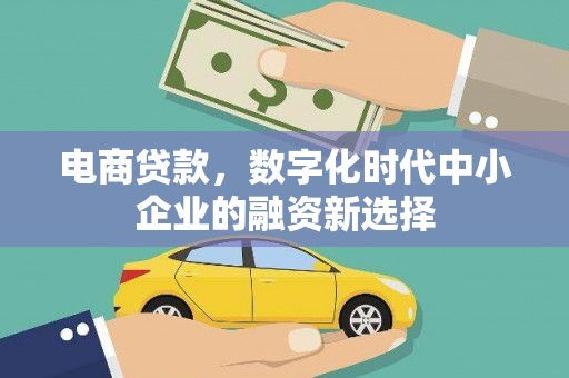 市南电商贷款，数字化时代中小企业的融资新选择