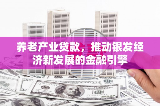 市南养老产业贷款，推动银发经济新发展的金融引擎