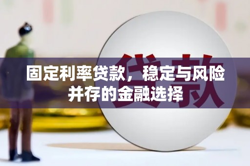 市南固定利率贷款，稳定与风险并存的金融选择
