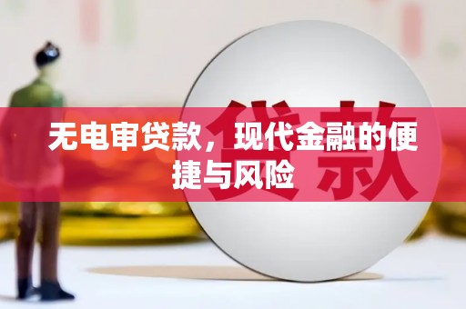 市南无电审贷款，现代金融的便捷与风险