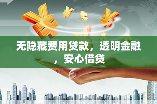 市南无隐藏费用贷款，透明金融，安心借贷