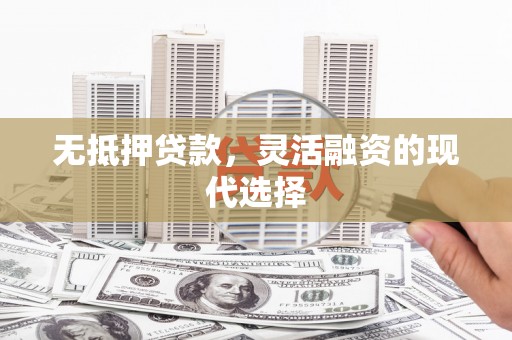 市南无抵押贷款，灵活融资的现代选择
