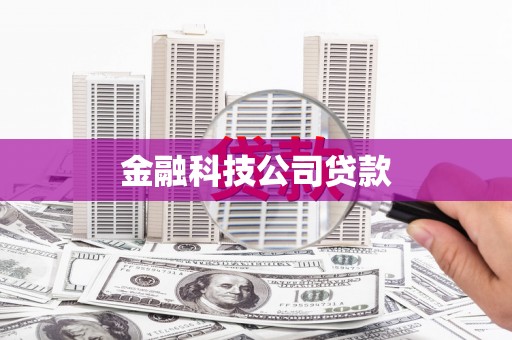 市南金融科技公司贷款
