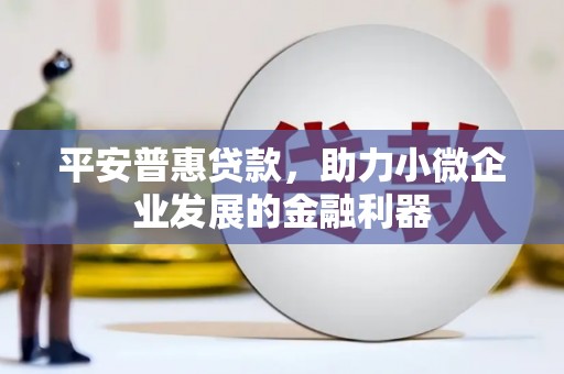 市南平安普惠贷款，助力小微企业发展的金融利器