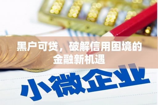 市南黑户可贷，破解信用困境的金融新机遇